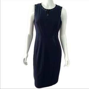 NWT Ivy + Blu Navy and Black Sleeveless Dress